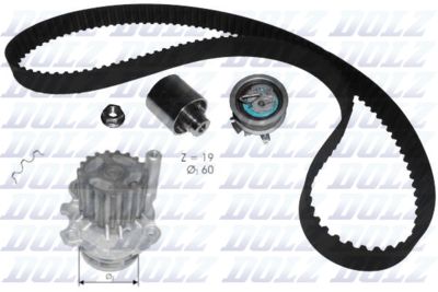 Water Pump & Timing Belt Kit DOLZ KD054