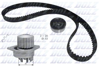 Water Pump & Timing Belt Kit DOLZ KD120