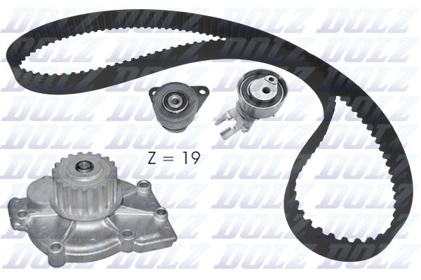 DOLZ KD164 Water Pump & Timing Belt Kit