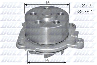 Water Pump, engine cooling DOLZ S210