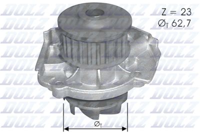 Water Pump, engine cooling DOLZ S319