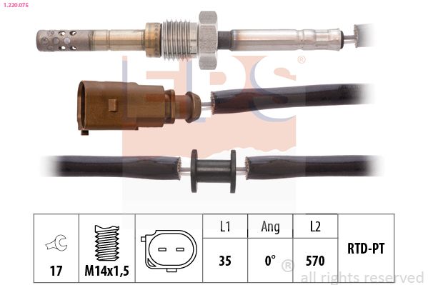 EPS 1.220.075 Sensor, exhaust gas temperature