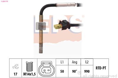 Sensor, exhaust gas temperature EPS 1.220.170