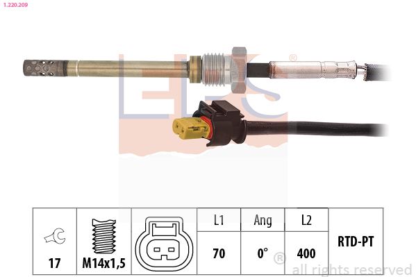 EPS 1.220.209 Sensor, exhaust gas temperature