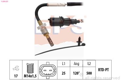 Sensor, exhaust gas temperature EPS 1.220.223