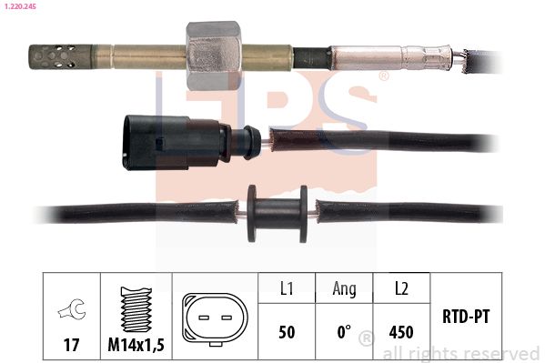 EPS 1.220.245 Sensor, exhaust gas temperature