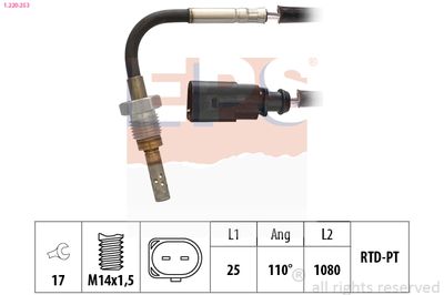 Sensor, exhaust gas temperature EPS 1.220.253