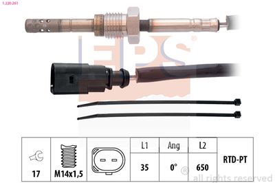 Sensor, exhaust gas temperature EPS 1.220.261