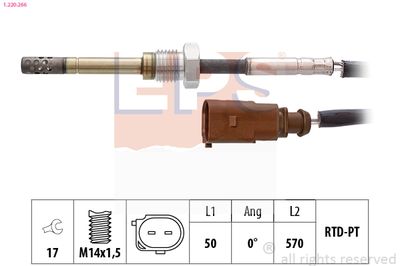 Sensor, exhaust gas temperature EPS 1.220.266