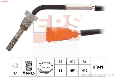 Sensor, exhaust gas temperature EPS 1.220.276