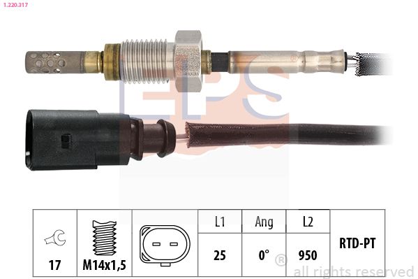 EPS 1.220.317 Sensor, exhaust gas temperature