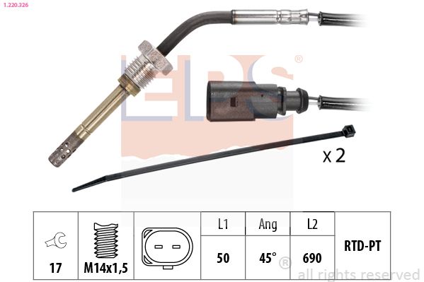 EPS 1.220.326 Sensor, exhaust gas temperature