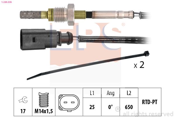 EPS 1.220.336 Sensor, exhaust gas temperature