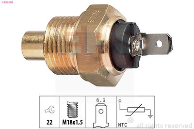 Sensor, coolant temperature EPS 1.830.008