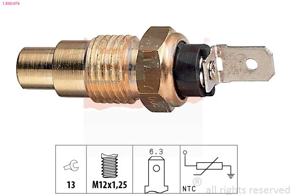 EPS 1.830.078 Sensor, coolant temperature