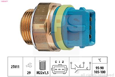 Temperature Switch, radiator fan EPS 1.850.677