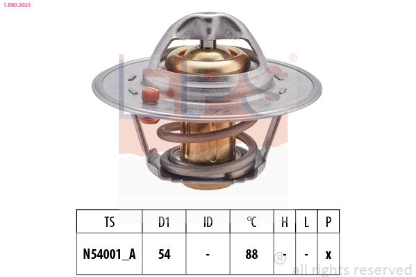 EPS 1.880.202S Thermostat, coolant