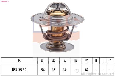 Thermostat, coolant EPS 1.880.221S