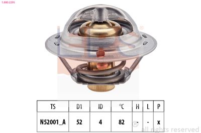 Thermostat, coolant EPS 1.880.229S