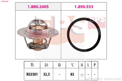 Thermostat, coolant EPS 1.880.240