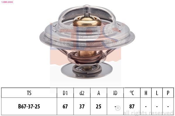 EPS 1.880.256S Thermostat, coolant