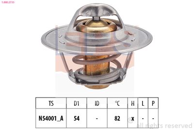 Thermostat, coolant EPS 1.880.273S