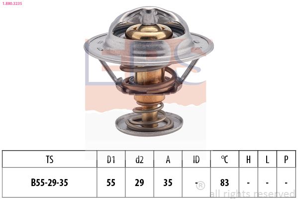 EPS 1.880.323S Thermostat, coolant