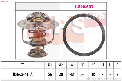 Thermostat, coolant EPS 1.880.398