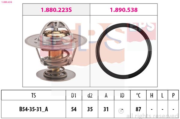 EPS 1.880.434 Thermostat, coolant