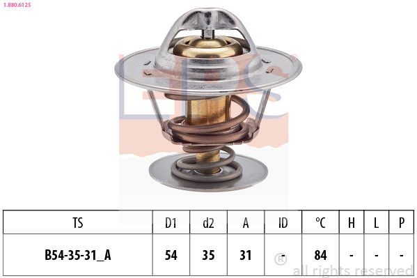 EPS 1.880.612S Thermostat, coolant