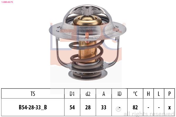 EPS 1.880.657S Thermostat, coolant