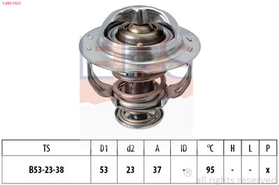 Thermostat, coolant EPS 1.880.742S