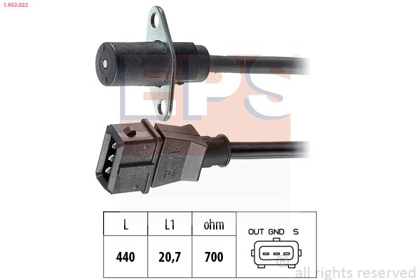 EPS 1.953.022 Sensor, crankshaft pulse