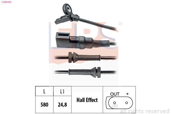 EPS 1.960.023 Sensor, wheel speed