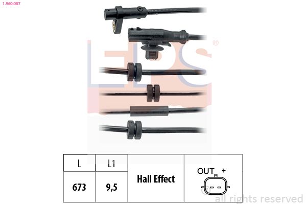 EPS 1.960.087 Sensor, wheel speed