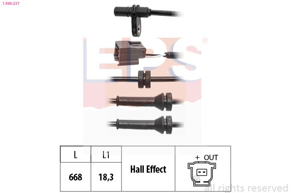 EPS 1.960.237 Sensor, wheel speed