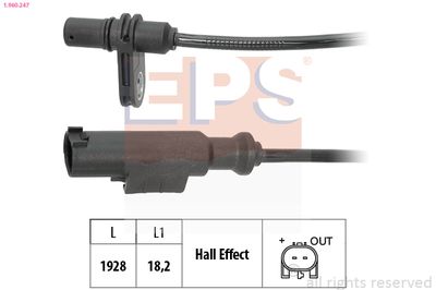 Sensor, wheel speed EPS 1.960.247