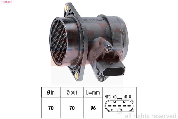 EPS 1.991.221 Mass Air Flow Sensor