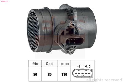 Mass Air Flow Sensor EPS 1.991.222