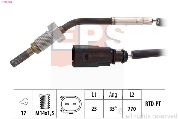 EPS 1.220.003 Sensor, exhaust gas temperature