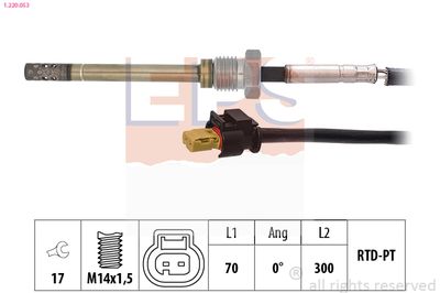 Sensor, exhaust gas temperature EPS 1.220.053