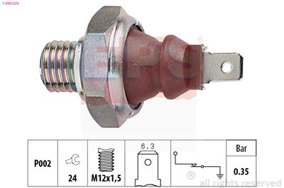 Oil Pressure Switch EPS 1.800.026