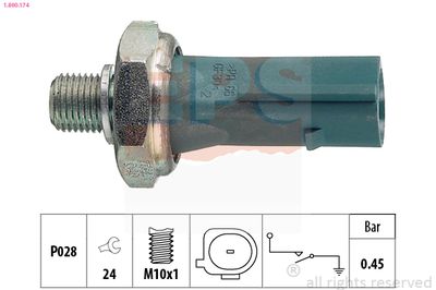 Oil Pressure Switch EPS 1.800.174