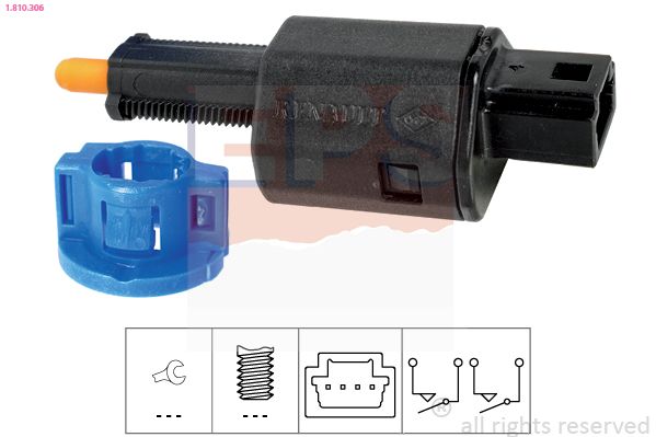 EPS 1.810.306 Switch, clutch control (cruise control)