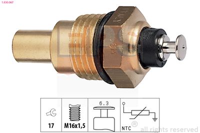 Sensor, coolant temperature EPS 1.830.067