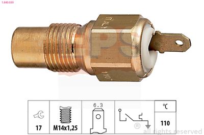 Temperature Switch, coolant warning lamp EPS 1.840.030