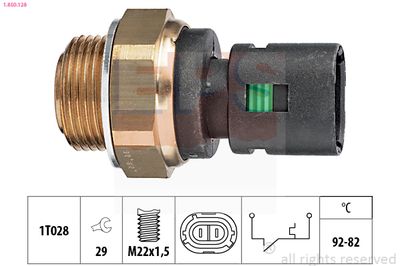 Temperature Switch, radiator fan EPS 1.850.128