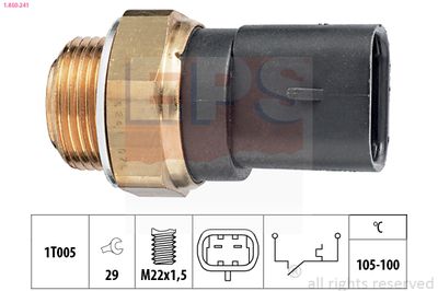 Temperature Switch, radiator fan EPS 1.850.241