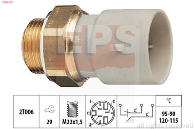 Temperature Switch, radiator fan EPS 1.850.655