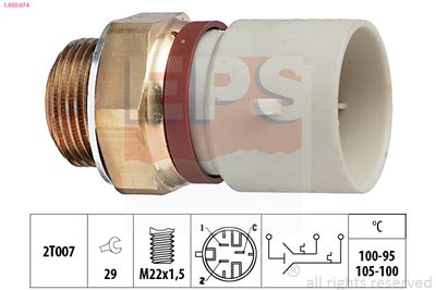 Temperature Switch, radiator fan EPS 1.850.674